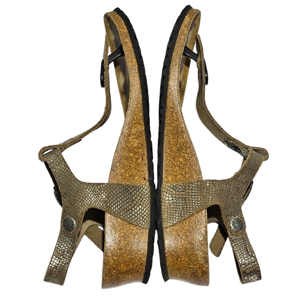 Papillo by Birkenstock Thong Sandals Womens Size US 8 / EU 39 Snake Print - Picture 5 of 10